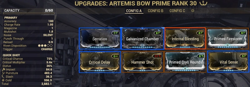 Artemis Bow Build of Concentrated Arrow Ivara for the Steel Path Circuit